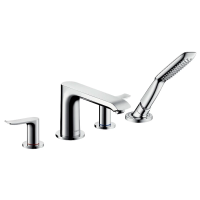 Смеситель на борт ванны на 4 отверстия Hansgrohe Metris 31442000