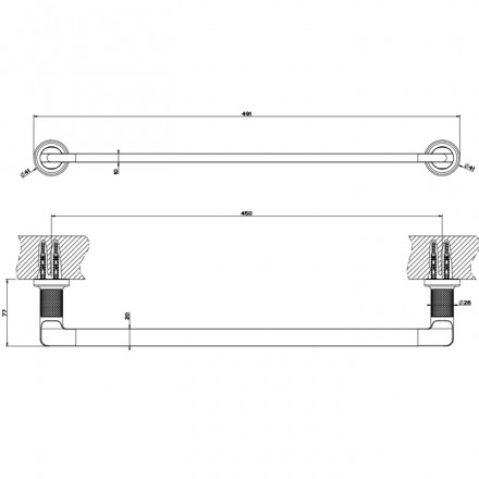 Полотенцедержатель Gessi Inciso 58500#149