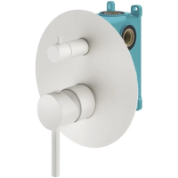 Смеситель для ванны Plumberia Selection IXO KIT1901BO встраиваемый, белый матовый