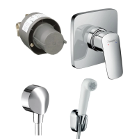 Гигиенический душ Hansgrohe LogisG со смесителем, хром