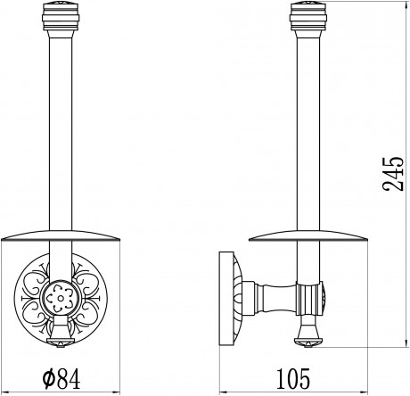 Держатель запасных рулонов Savol 58C S-005852-1C