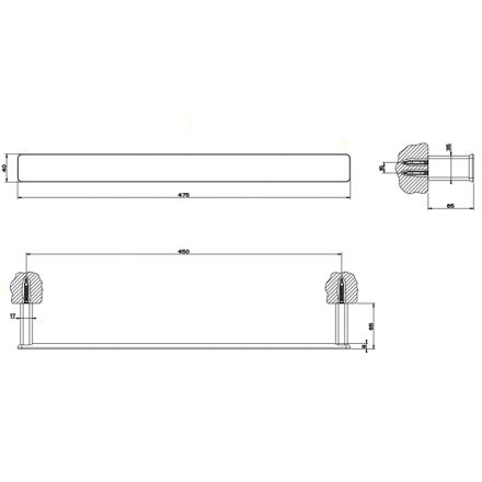 Полотенцедержатель Gessi iSpa 41700#031