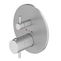Смеситель для душа Plumberia Selection PSBOX PSB1803CR, встраиваемый, термостатический, на 3 выхода, цвет: хром