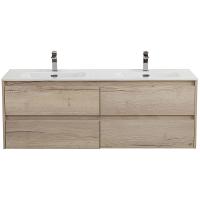 Тумба под раковину BelBagno Kraft 120 KRAFT-1200-4C-SO-2-RGB подвесная Rovere Galifax Bianco