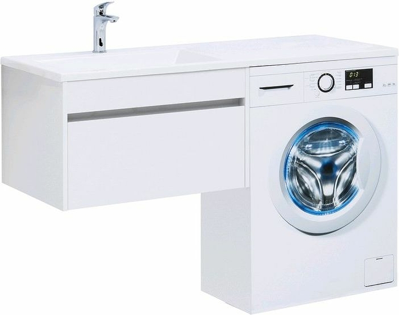 Тумба с раковиной Aquanet Токио 130 L 239217 подвесная Белая Тумба с раковиной Aquanet Токио 130 L 239217 подвесная Белая