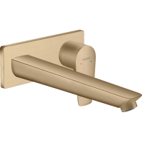 Смеситель Hansgrohe Talis E 71734140 для раковины, настеный, излив: 22.5 см, внешняя часть, без донного клапана, шлифованная бронза