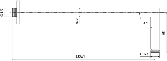 кронштейн для верхнего душа iddis 001sb33i61