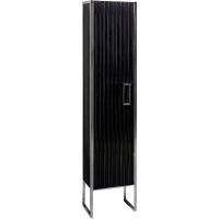 Шкаф пенал Boheme Armadi Art Monaco 35 L 868-BCR-L Черный глянец Хром
