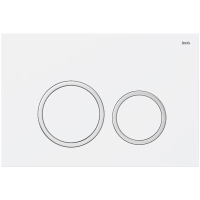 Кнопка для инсталляции Iddis Unifix UNI03WCi77 цвет белый \ цвет хром матовый