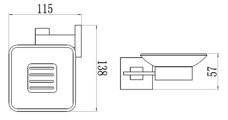 Мыльница Savol 65C S-06559C