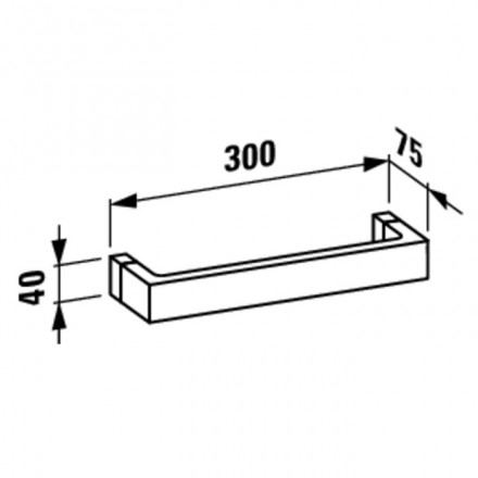 Полотенцедержатель Laufen Kartell 3.8133.0.092.000.1