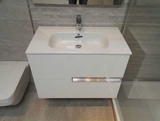 тумба под раковину roca victoria nord ice edition, 80 см zru9302731