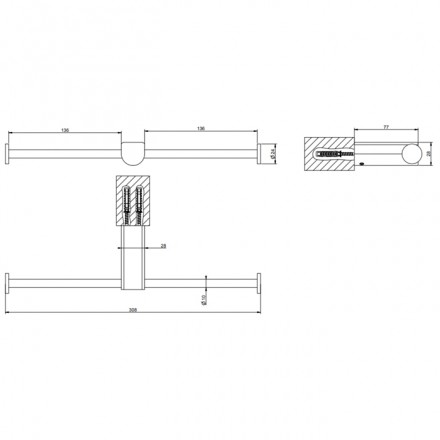 Держатель туалетной бумаги Gessi Rilievo 59415#031