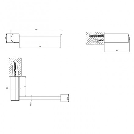 Держатель туалетной бумаги Gessi Rilievo 59455#031