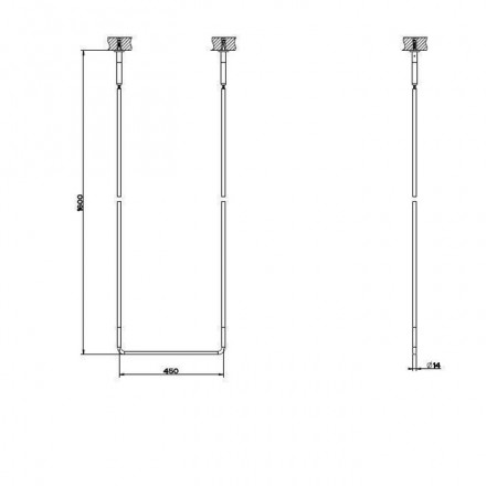 Полотенцедержатель Gessi Goccia 38144#099