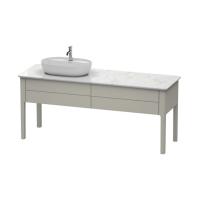 Duravit Luv База напольная, 743x1788x570, 2 выдв.ящика, раковина слева, цвет серо-коричневый шелковисто-матовый