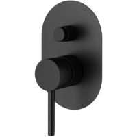 Смеситель для ванны Plumberia Selection IXO XO1001NO встраиваемый, черный матовый