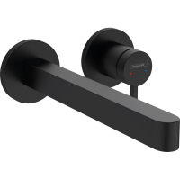 Смеситель Hansgrohe Finoris 76050670 для раковины с выпуском, с изливом 22.8 см, матовый черный