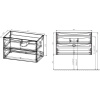 тумба темный дуб 80,7 см vincea mia vmc-2mc800rw