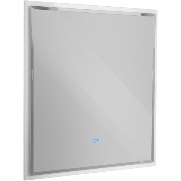 зеркало cezares interni 80 czr-spc-int-800-900-led-tch-warm-bl с подсветкой bianco lucido с сенсорным выключателем и подогревом