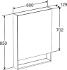 зеркальный шкаф roca gap 60 zru9302751 фиолетовый