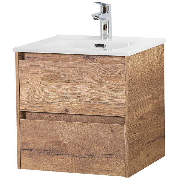 тумба под раковину belbagno kraft 50 kraft-500-2c-so-rt подвесная rovere tabacco