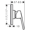 смеситель для душа hansgrohe logis loop 71612000