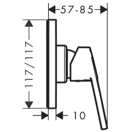 смеситель для душа hansgrohe logis loop 71612000