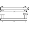 поручень 34,6 см hansgrohe logis universal 41713000