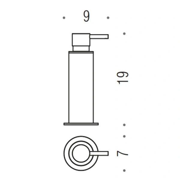 Дозатор для мыла Colombo Design Mini B9342.CR подвесной, хром Дозатор для мыла Colombo Design Mini B9342.CR подвесной, хром