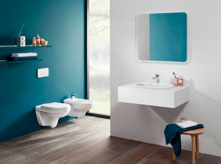 унитаз подвесной villeroy & boch o'novo 5660 hr r1 безободковый, ceramicplus, цвет альпийский белый