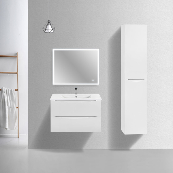 тумба под раковину vincea mia slim 80 vmc-2mc800s1gw подвесная g.white