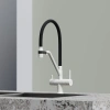 смеситель для кухни sancos dora sc4003gr белый гранит черный