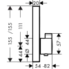 встраиваемый термостат для душа hansgrohe showerselect 15762000