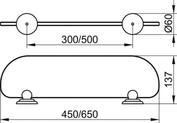 держатели для полочки keuco astor 02110 010000