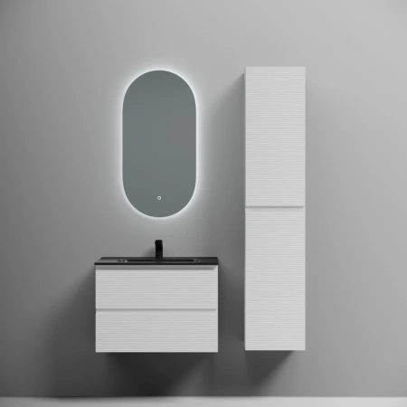 тумба под раковину sancos folk fl70w 69 см, подвесная, белый матовый
