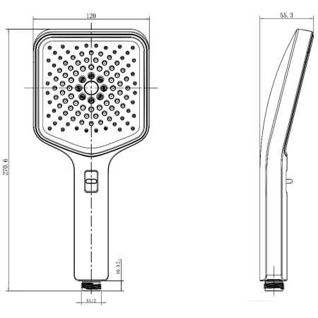 душевая лейка aquame aqm8502cr 120 мм, 3 режима, хром душевая лейка aquame aqm8502cr 120 мм, 3 режима, хром