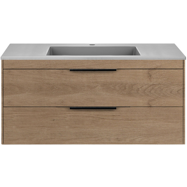 тумба под раковину vincea chiara 2d 100 vmc-2c2100no подвесная n.oak