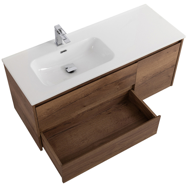 тумба под раковину belbagno kraft 100 l kraft-1000-2c-1a-so-rt-l подвесная rovere tabacco