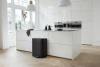 мусорное ведро brabantia bo pedal bin 211508 30+30 л, черное