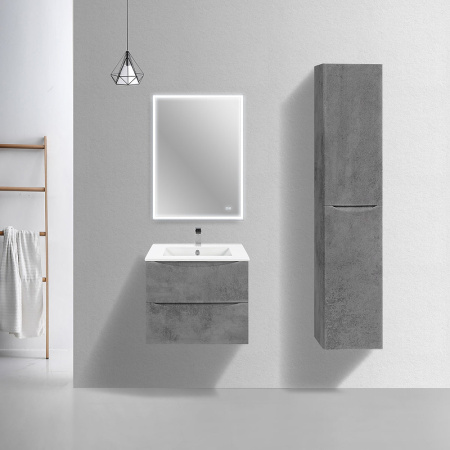 тумба под раковину vincea mia slim 60 vmc-2mc600s1bt подвесная beton
