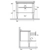 ножки для тумбы хром kerasan waldorf 919490cr