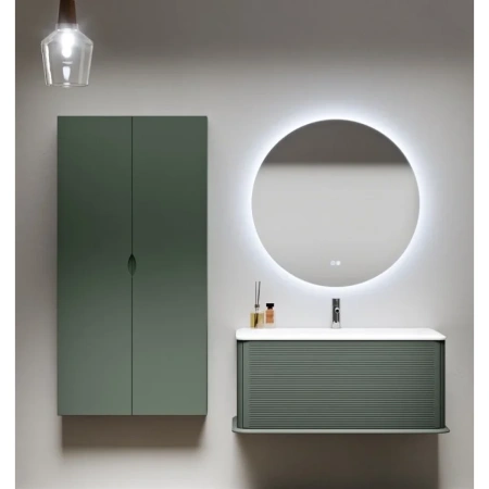 тумба под раковину cezares idra 55806 98 см, подвесная, verde opaco