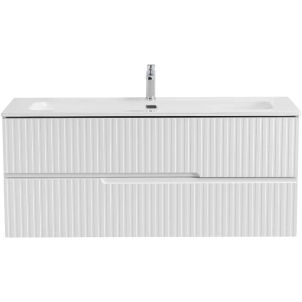 тумба под раковину cezares duet duet-n-1200-2c-so-bo 120 см, подвесная, bianco opaco