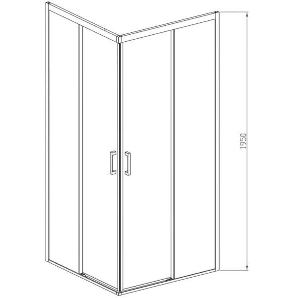 душевой уголок 90×90 см vincea soft vss-3so900clb прозрачное