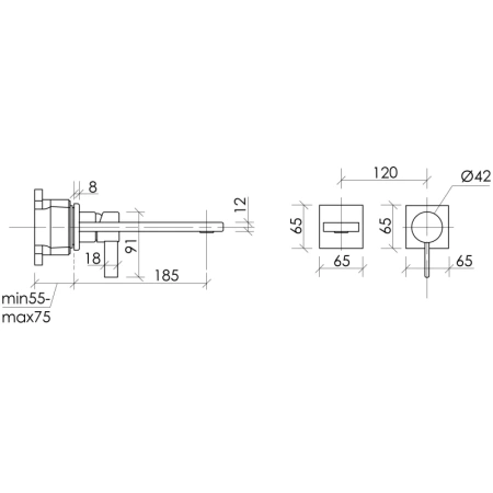 смеситель для раковины sancos linn sc9021bg встраиваемый, золотой матовый