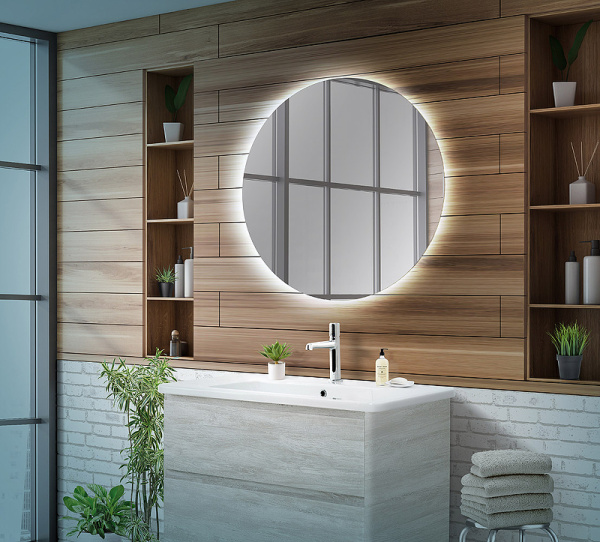 зеркало belbagno 70 spc-int-700-led с подсветкой круглое