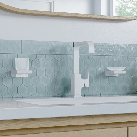мыльница hansgrohe addstoris 41746700 подвесная, белый матовый