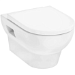 Унитаз подвесной Hansgrohe GladeLake S 60201450 безободковый, с сиденьем, белый глянец