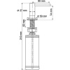 дозатор для жидкого мыла wasserkraft k-1499 цвет хром матовый